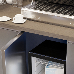 Undercounter fridge: handy, capacious, eco-friendly.